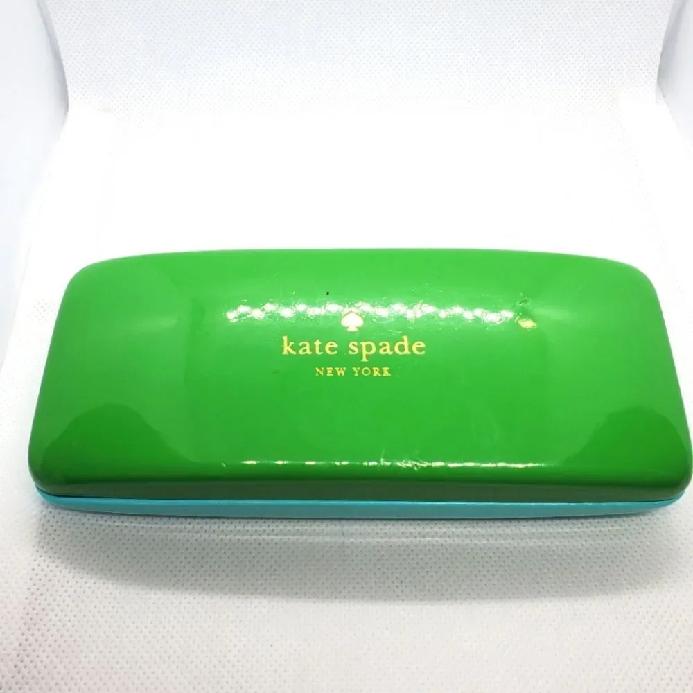 Kate Spade Green & Black Glasses Case